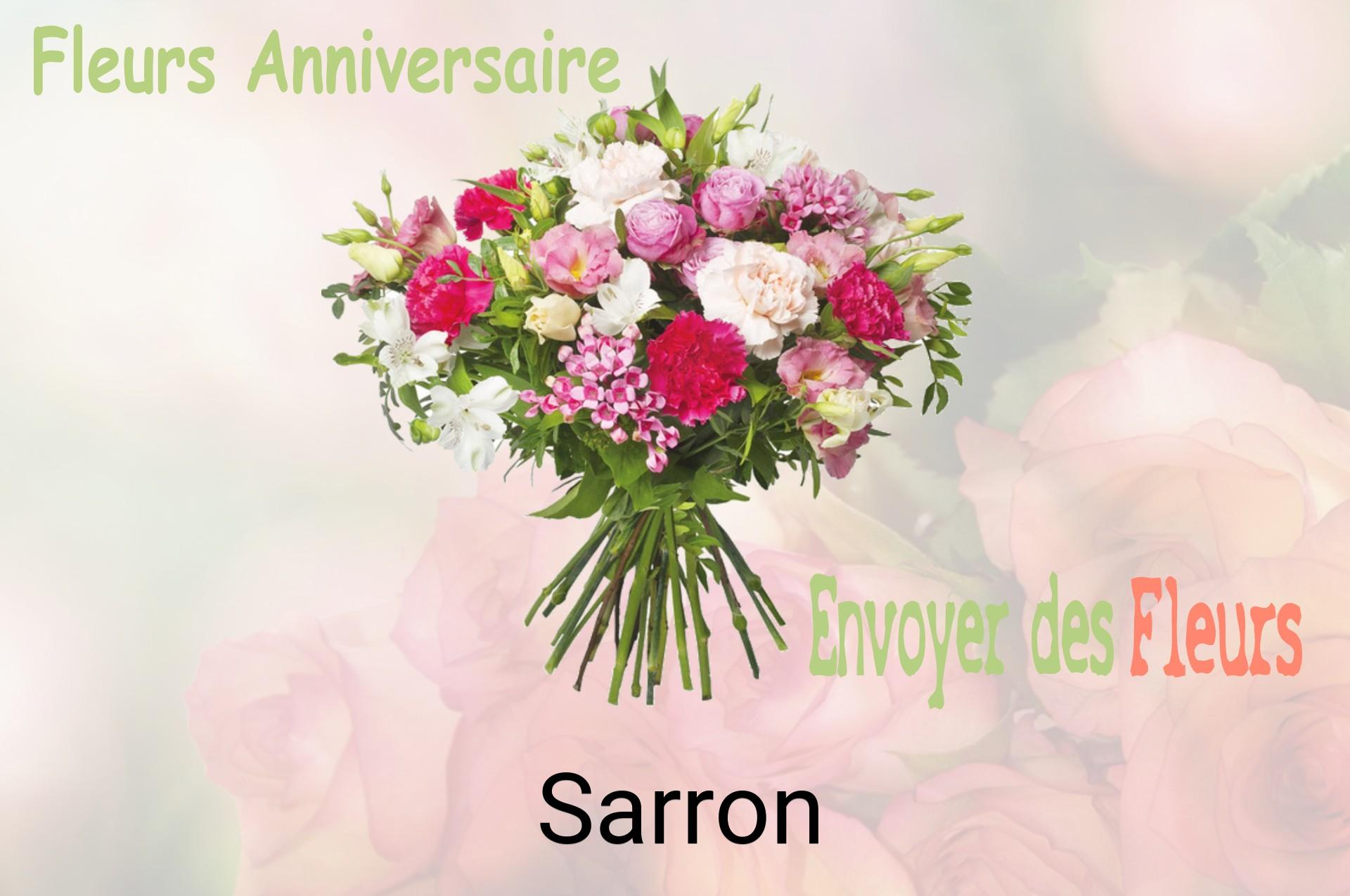 Bouquet de fleurs d’anniversaire livré à Sarron