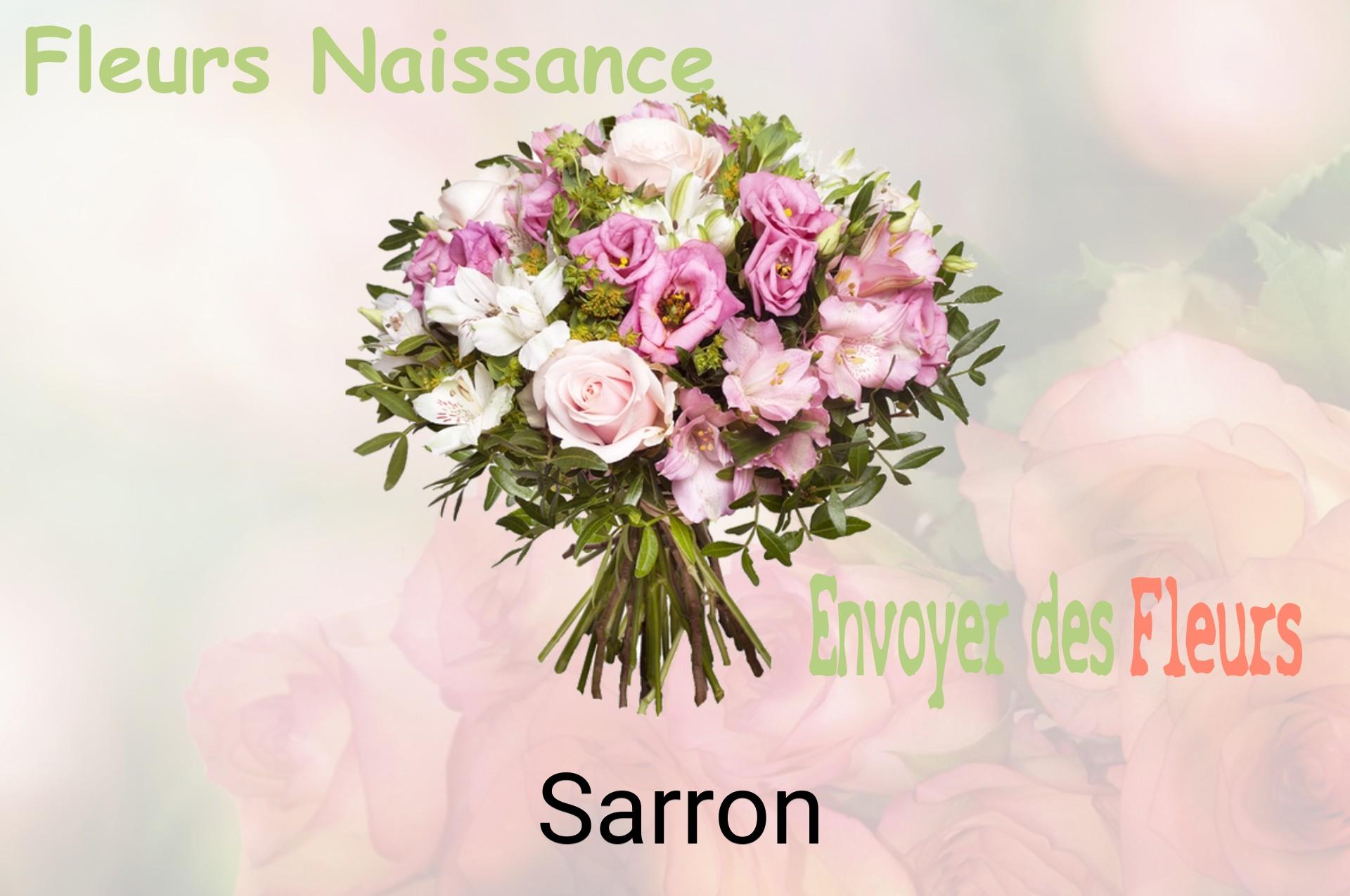 Bouquet de fleurs de naissance livré à Sarron